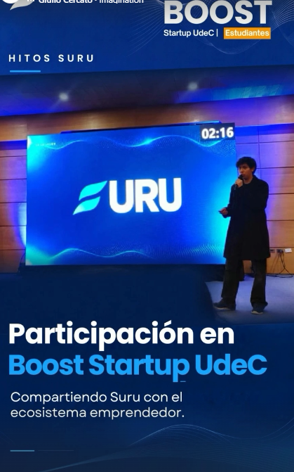 Publicación de SURU: Participación en Boost Startup UdeC